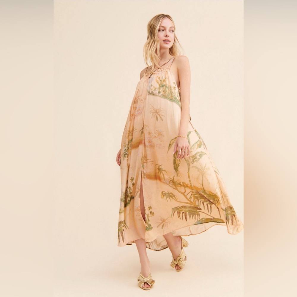 ✨ Anthropologie Strappy Midi Dress Sz M